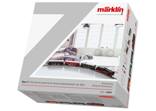 Märklin 81874 Startpackung "Museumspersonenzug" mit Dampflok BR 24. Spur Z