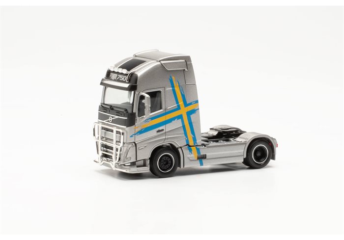 Herpa 315289-003 Volvo FH 16 Gl. LKW XL 2020 mit Lampenbügel und Rammschutz, silbermetallic, H0
