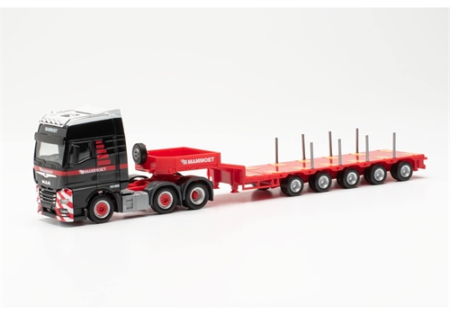 Herpa 316934 MAN TGX GX 6x2 Semitieflader-Auflieger „Mammoet“ (Niederlande/Utrecht)
