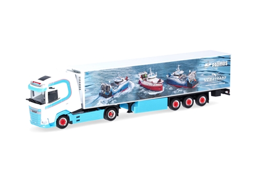 Herpa 317955 DAF XG+ Kühlauflieger „Vebatrans“ (Niederlande/Urk), H0