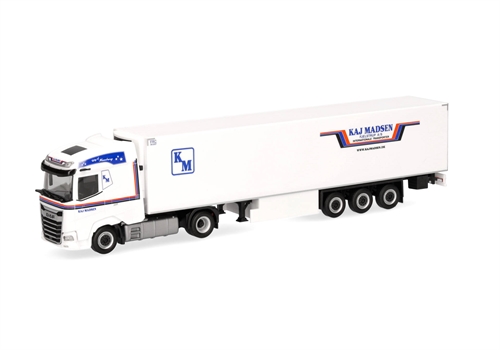 Herpa 318037 DAF XG Kühlanhänger „Kaj Madsen“ (Dänemark / Kolding), H0