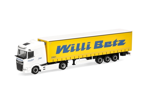 Herpa 320290 DAF XG Facelift mit Planenauflieger „Willi Betz“, H0