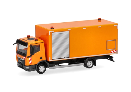 Herpa 320931 MAN TGL CC Koffer-LKW "Fahrbahnreinigung" H0