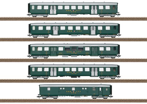 Trix 23134 Leichtstahlwagen-Set zur Ae 3/6 I 