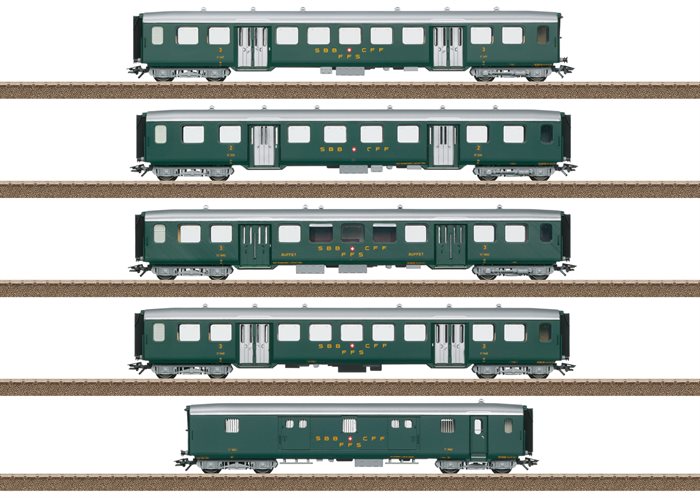 Trix 23134 Leichtstahlwagen-Set zur Ae 3/6 I 