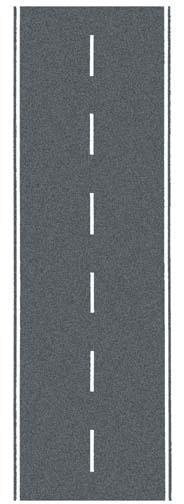 Noch 34203 Straßenfolie, Landstraße, 1 Meter lang, 40 mm breit N