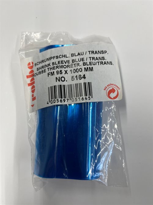 Robbe 5164 Schrumpfschlauch 95 x 1000 mm, blau