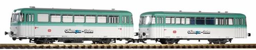 Pioko 373609 DB IV BR798 Zugwagen und Anhänger, Mintgrün