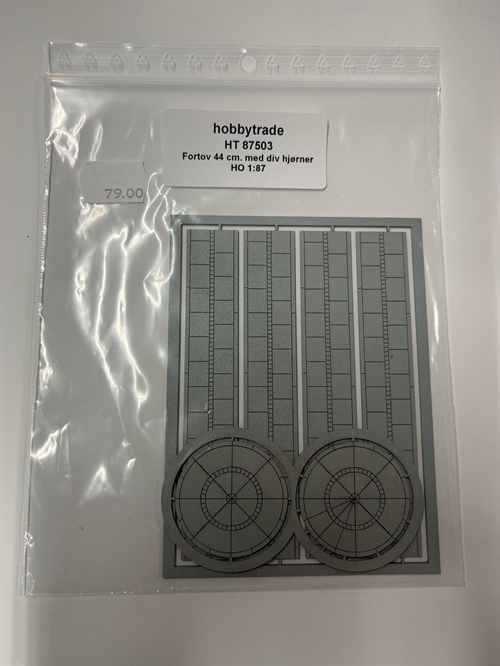 Hobbytrade 87503 Gehweg, 44 cm mit diversen Ecken, H0