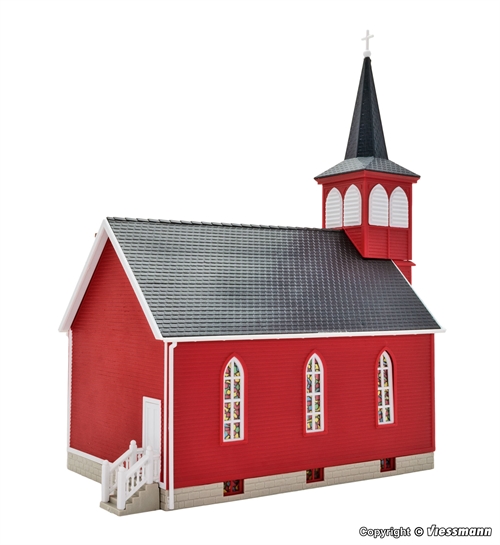 Kibri 38845 Dorfkirche mit LED-Beleuchtung