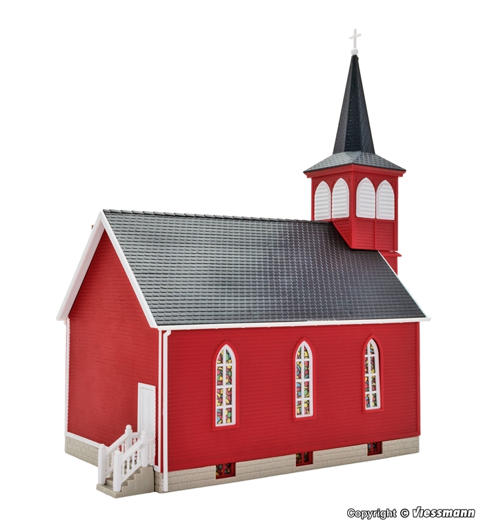 Kibri 38845 Dorfkirche mit LED-Beleuchtung