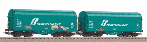 Piko 58255 Doppelballenpresswagen-Set mit Graffiti, FS, Folge VI