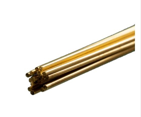 K&S Metal 3951 Messing-Klavierdraht 1 mm x 1000 mm, 4 Stück