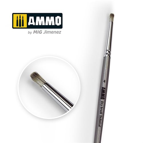 Ammo by MIG 8701 4 AMMO Drybrush Technische Bürste