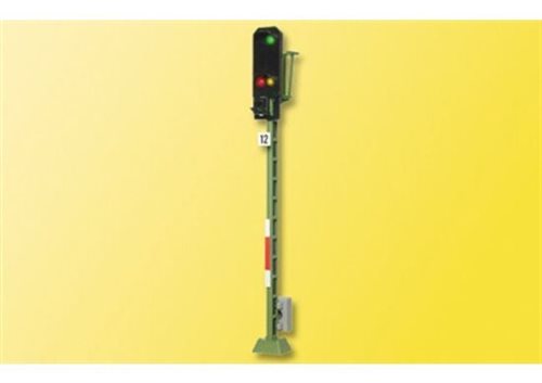 Viessmann 4012 Einfahrtssignal mit 3 LEDs rot, gelb und grün. H0