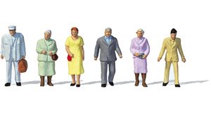 Preiser 14090 Fußgänger, sechs Figuren, H0