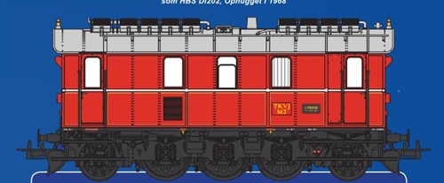 Heljan 42031 Frichs Firkant Troldhede-Kolding Eisenbahn TKVJ M3, Epoche IIIc, DC, KOMMT NEU 2025