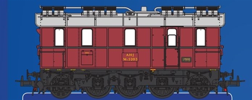 Heljan 42041 Frichs Firkant Aalborg Hadsund Eisenbahn AHJ ML 5203, IIIc, DC, KOMMT NEU 2025