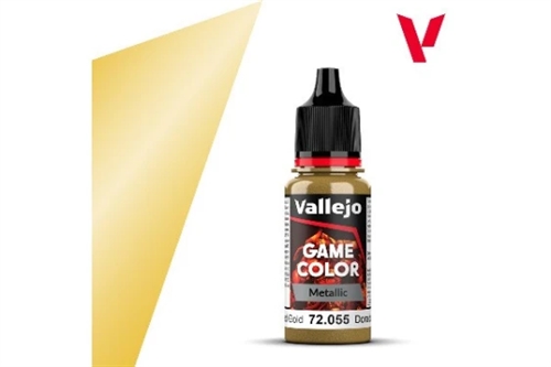 Vallejo 72055 Game Color Metallic Poliertes Gold 18ml (124)
