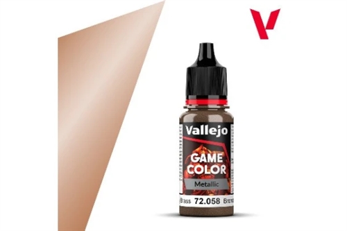 Vallejo 72058 Game Color Metallic Messing 18ml (127)