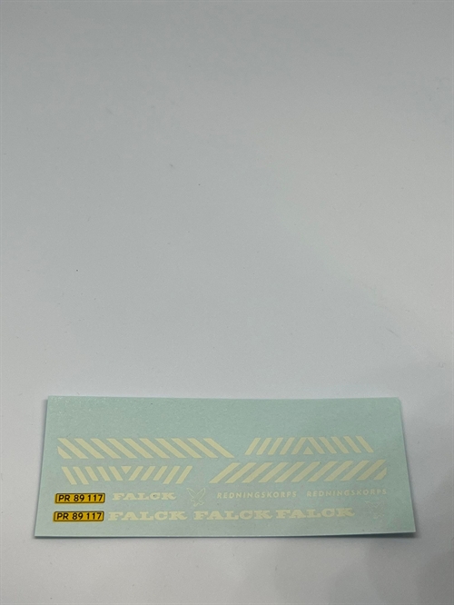 DMC Decals DP 112-075 Falck, gule nummerplader 1:43