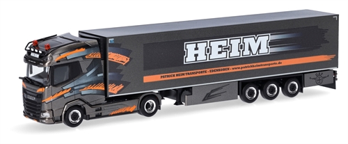 Herpa 957632 DAF XG+ Kühlauflieger „Heim Transport“, H0