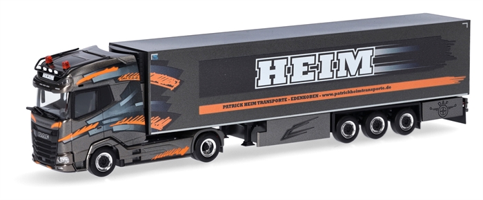 Herpa 957632 DAF XG+ Kühlauflieger „Heim Transport“, H0