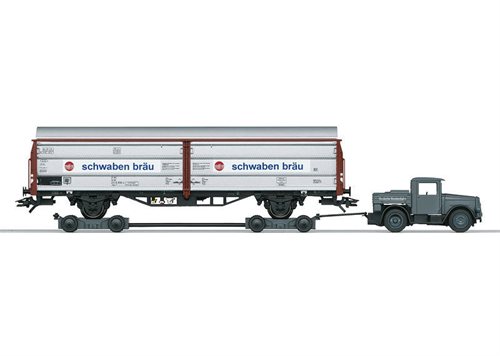  Märklin 46819 Schiebetür-Containerwagen mit Kaelble- und Culemeyer-Anhänger der DB, Epoche IV