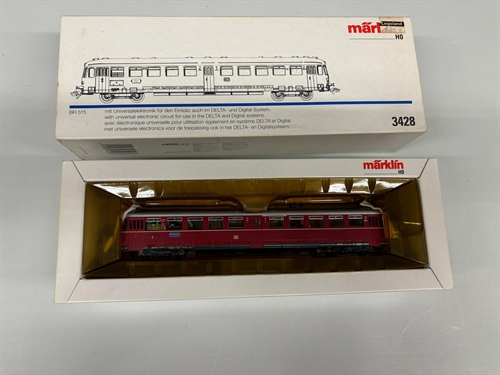 Märklin Delta 3428 Schienenbus mit Innenbeleuchtung