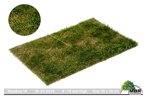 MBR 55-0012 Grasmatte, Wiese, 4-8 mm, Größe 20 x 30 cm