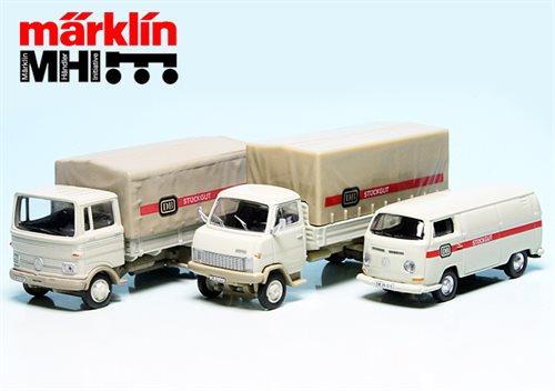 Schuco 55300 Komplettes Set bestehend aus drei Lasten- und Lieferwagen, DB, MHI-Modell, H0