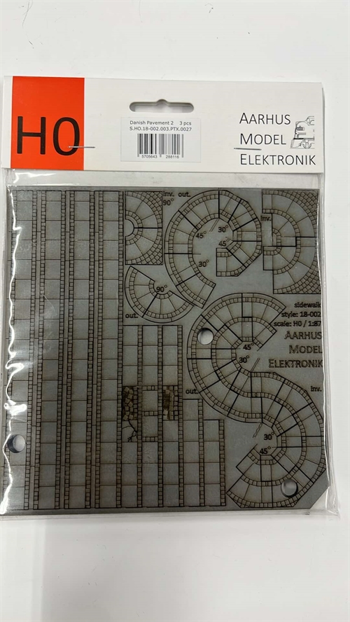 Aarhus Modell Elektronik 0018 Dänischer Bürgersteig, H0