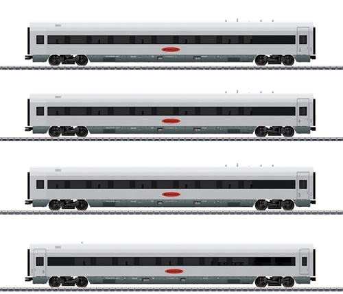 Piko 28350 4er Set Personenwagen Metropolitan DB AG V 