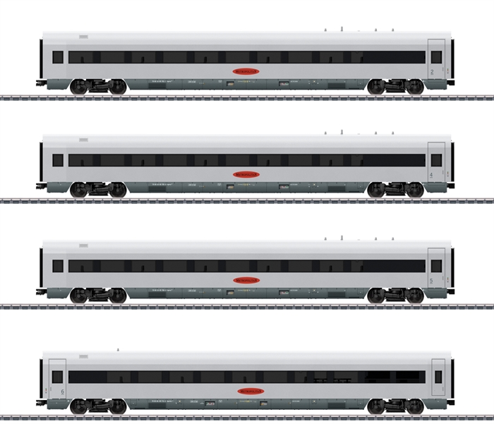 Piko 28350 4er Set Personenwagen Metropolitan DB AG V 