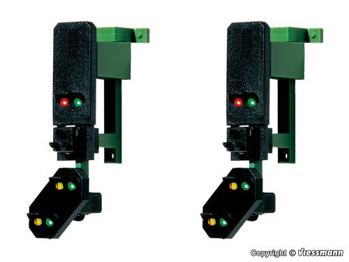 Viessmann 4752 H0 Blocksignalgeber mit Vorsignal und Multiplextechnik, 2 Stück