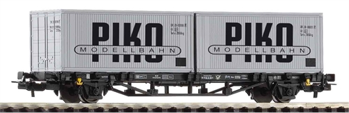 Piko 27709 Containertragwagen DR IV 2 x 20' Container "VEB PIKO"´