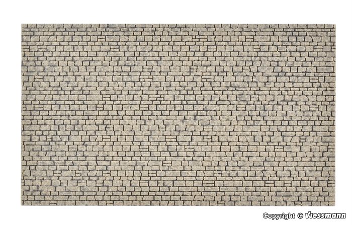 Vollmer 48220 Mauerplatte Naturstein, Steinkunst, 26,5 x 15,5 cm