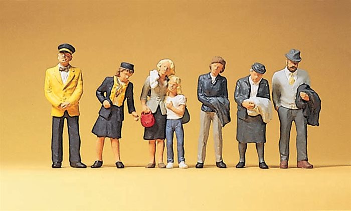 Preiser 10382 Passagiere, Stewards, sechs Figuren, H0