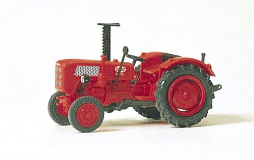 Preiser 17934 Traktor, rot, Bausatz, H0
