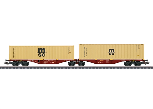 Märklin 47816 Sggrss 80 Doppelcontainerwagen