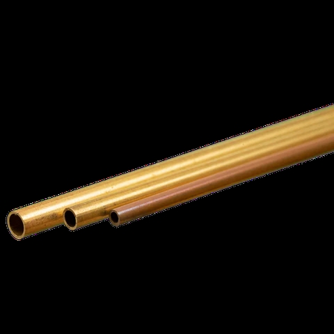 K&S Metal 5075 Messingrohre, 3 Größen (Außendurchmesser 2,38 mm, 3,17 mm, 3,96 mm)