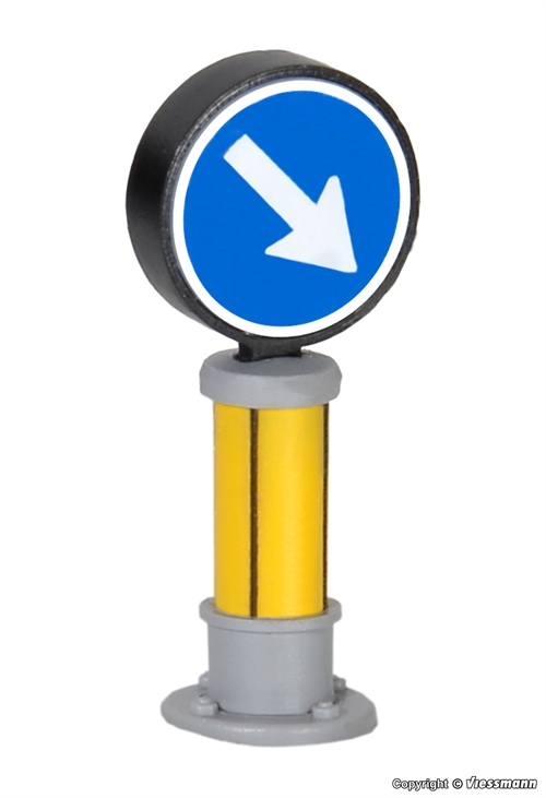 Viessmann 5085 Verkehrszeichen 222 mit LED-Beleuchtung, H0