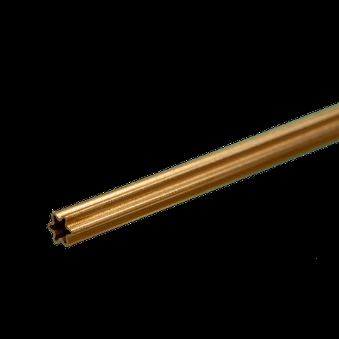 K&S Metal 5089 Messing-Sternrohr (groß), 0,356 mm x 304,8 mm, 1 Stück.