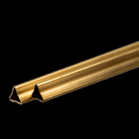 K&S Metal 5097 Dreieckiges Messingrohr 6,35 mm x 304,8 mm (2 Stück)