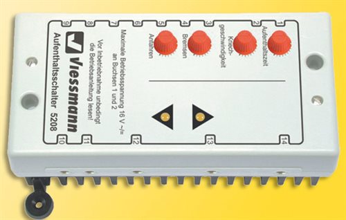Viessmann 5208 Zeitschaltuhr für Lokstopp. Für alle Schienengrößen verwendbar