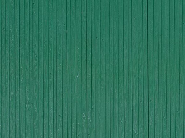 Auhagen 52419 Dekoteller, Kunststoff, Brettwand, grün, Größe 100 x 200 mm H0/TT