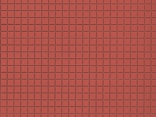 Auhagen 52422 Dekoteller, Kunststoff, Fliesen, braun, Größe 100 x 200 mm H0/TT