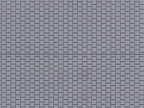 Auhagen 52423 Pflaster, Kunststoff grau, 100 x 200 mm