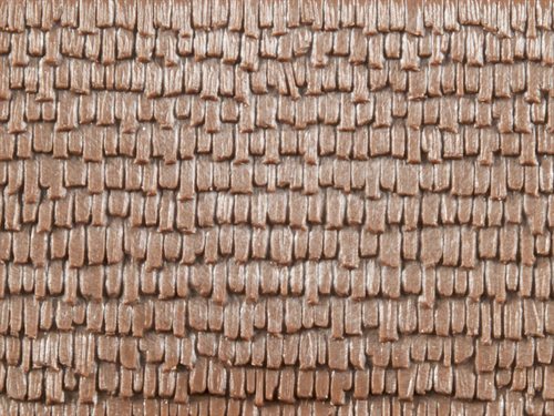 Auhagen 52428 Dekoplatte, Reetdach, Kunststoff, 100 x 200 mm