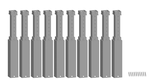 Noch 53943 easy TRACK® Brückenpfeiler-Sortiment höhenverstellbar, H0, TT, N